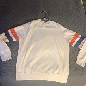 Long Sleeve Blue/Red Stripe Sweater, H&M/L.O.O.G, Size L